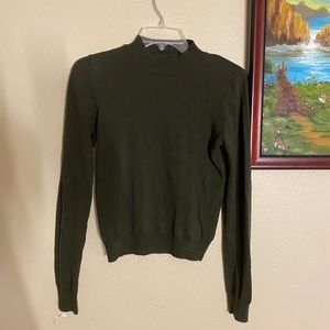 hunter green turtle neck